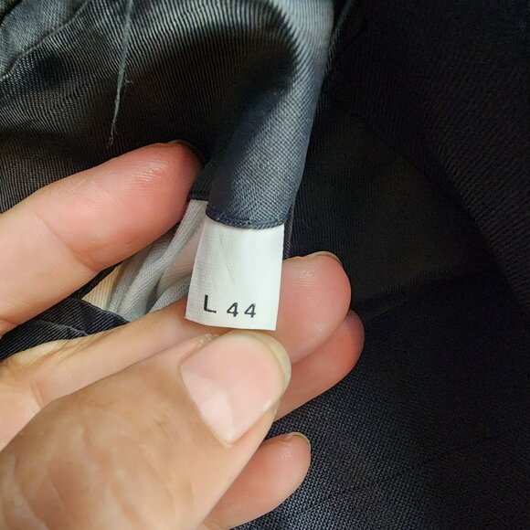 Gianelli Uomo 2 Piece Suit Mens 44L 36x30 Blue Double Breasted Jacket Pants Set - Picture 3 of 16